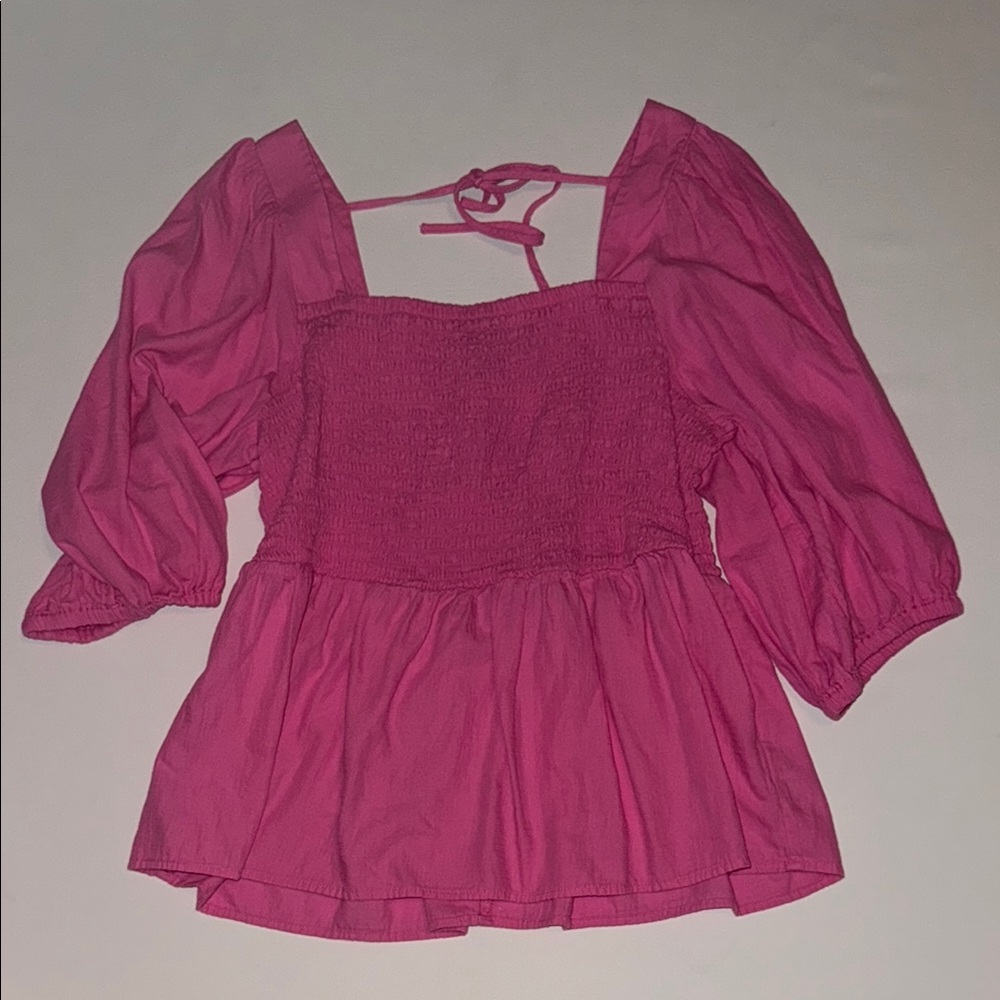 Ava & Vic pink top 100% cotton